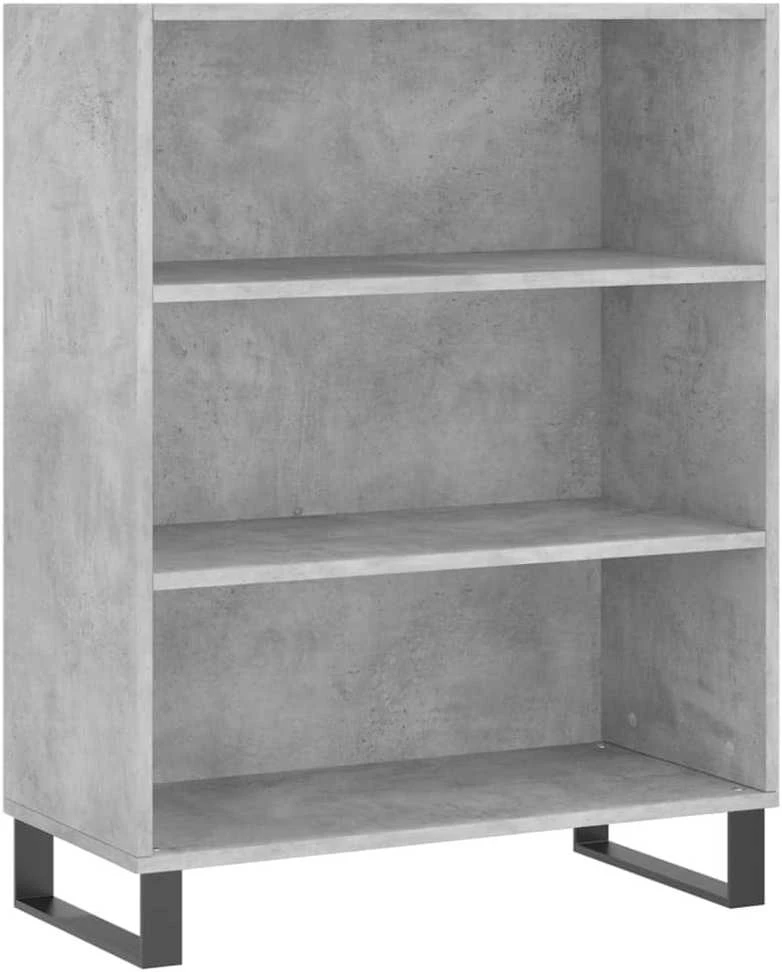 Komoda, betono pilkos spalvos, 69,5x34x180cm, apdirbta mediena