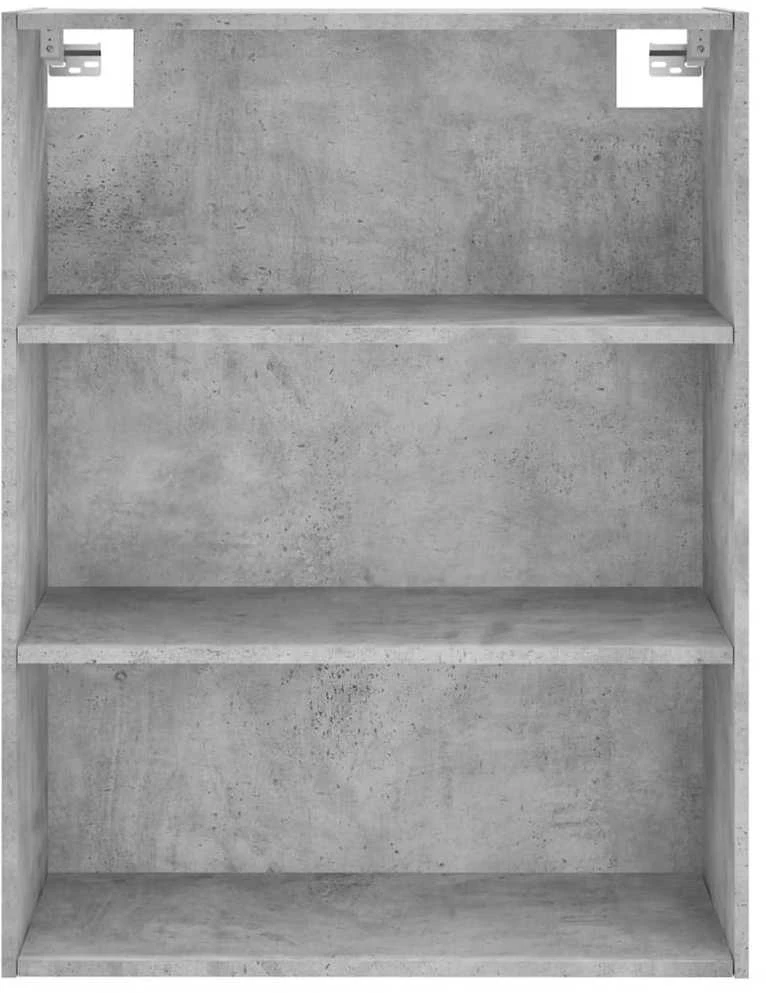 Komoda, betono pilkos spalvos, 69,5x34x180cm, apdirbta mediena
