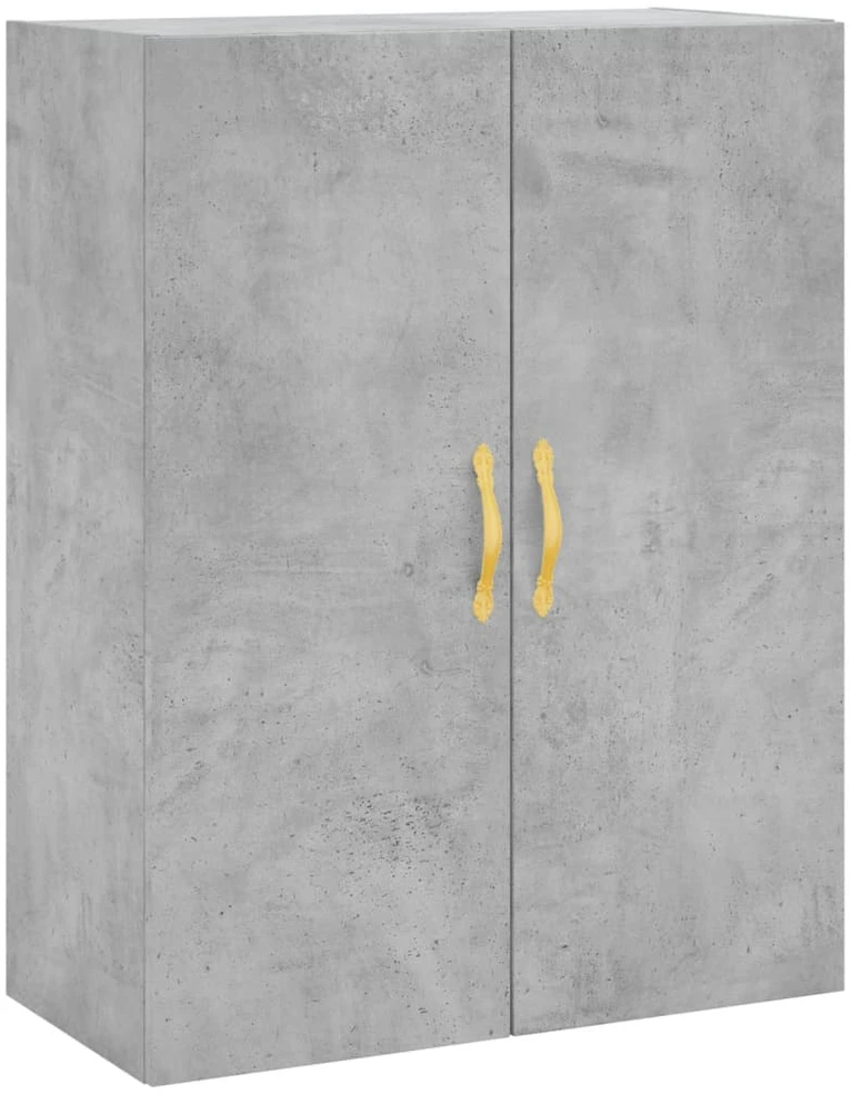 Komoda, betono pilkos spalvos, 69,5x34x180cm, apdirbta mediena