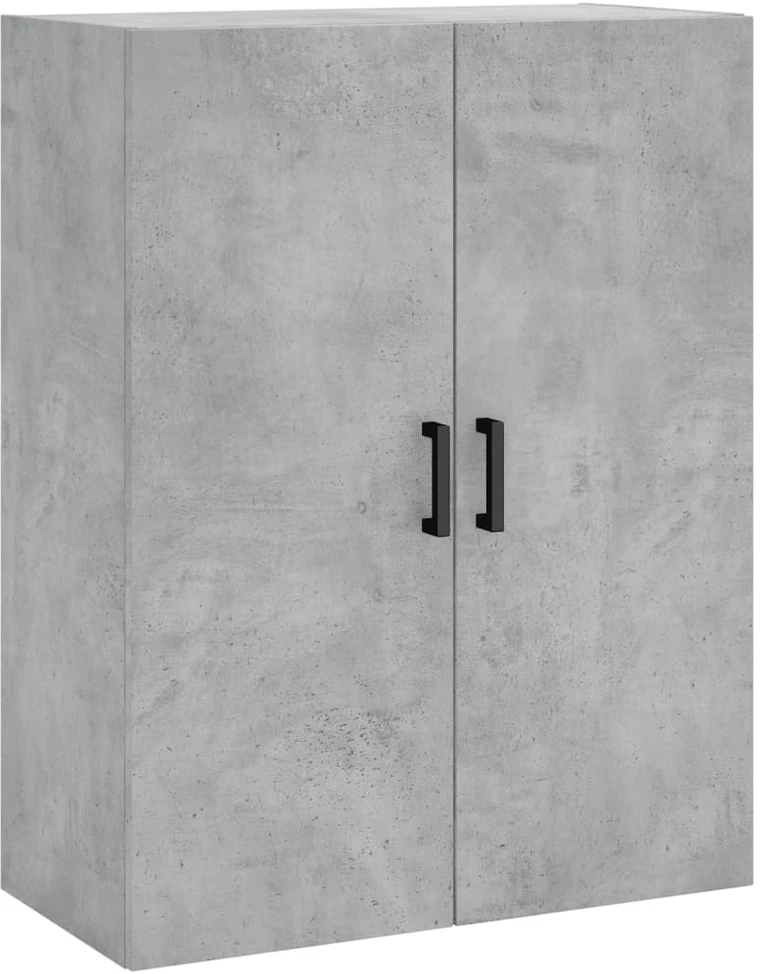 Komoda, betono pilkos spalvos, 69,5x34x180cm, apdirbta mediena