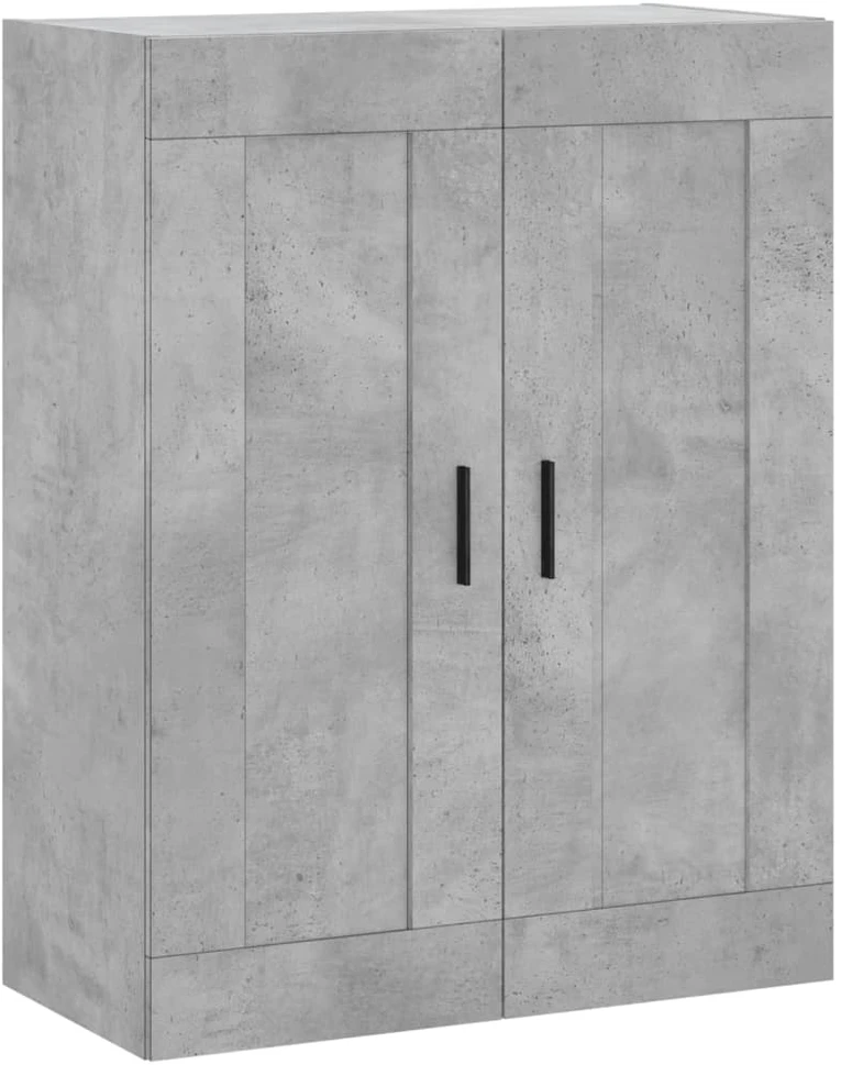 Komoda, betono pilkos spalvos, 69,5x34x180cm, apdirbta mediena