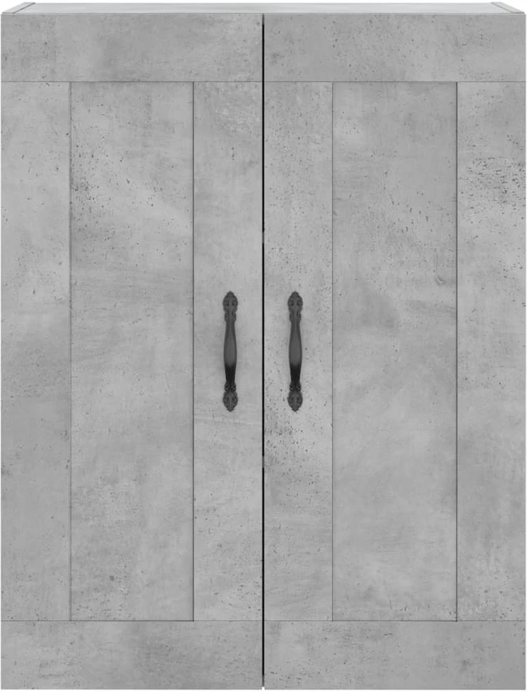 Komoda, betono pilkos spalvos, 69,5x34x180cm, apdirbta mediena