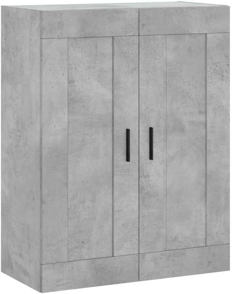 Komoda, betono pilkos spalvos, 69,5x34x180cm, apdirbta mediena