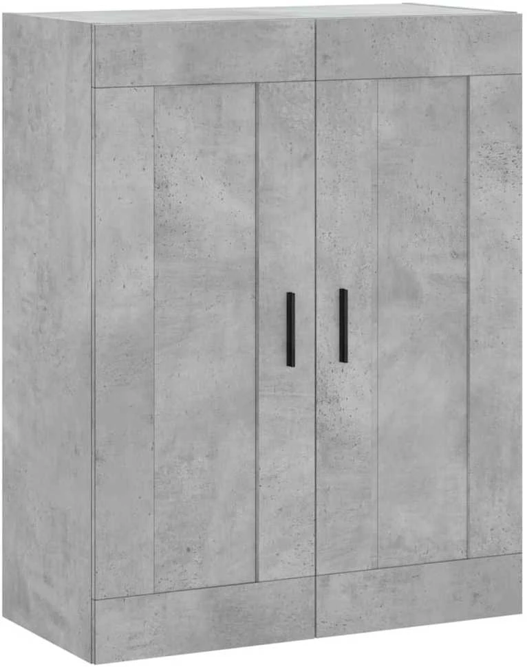 Komoda, betono pilkos spalvos, 69,5x34x180cm, apdirbta mediena