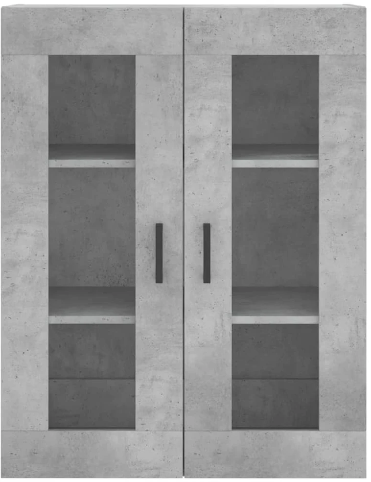 Komoda, betono pilkos spalvos, 69,5x34x180cm, apdirbta mediena