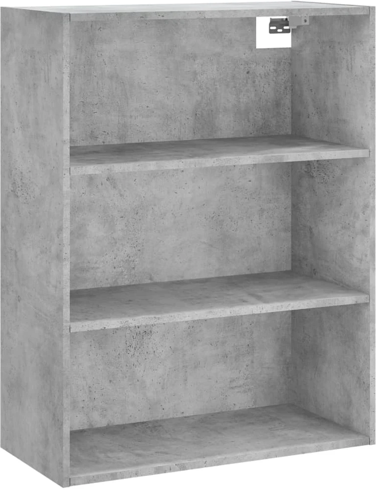 Komoda, betono pilkos spalvos, 69,5x34x180cm, apdirbta mediena