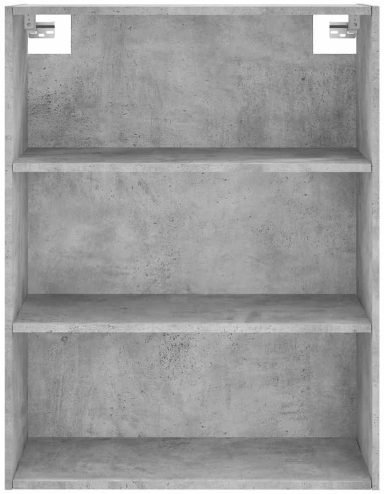 Komoda, betono pilkos spalvos, 69,5x34x180cm, apdirbta mediena