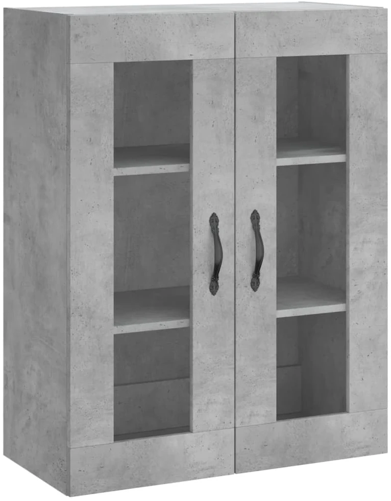 Komoda, betono pilkos spalvos, 69,5x34x180cm, apdirbta mediena