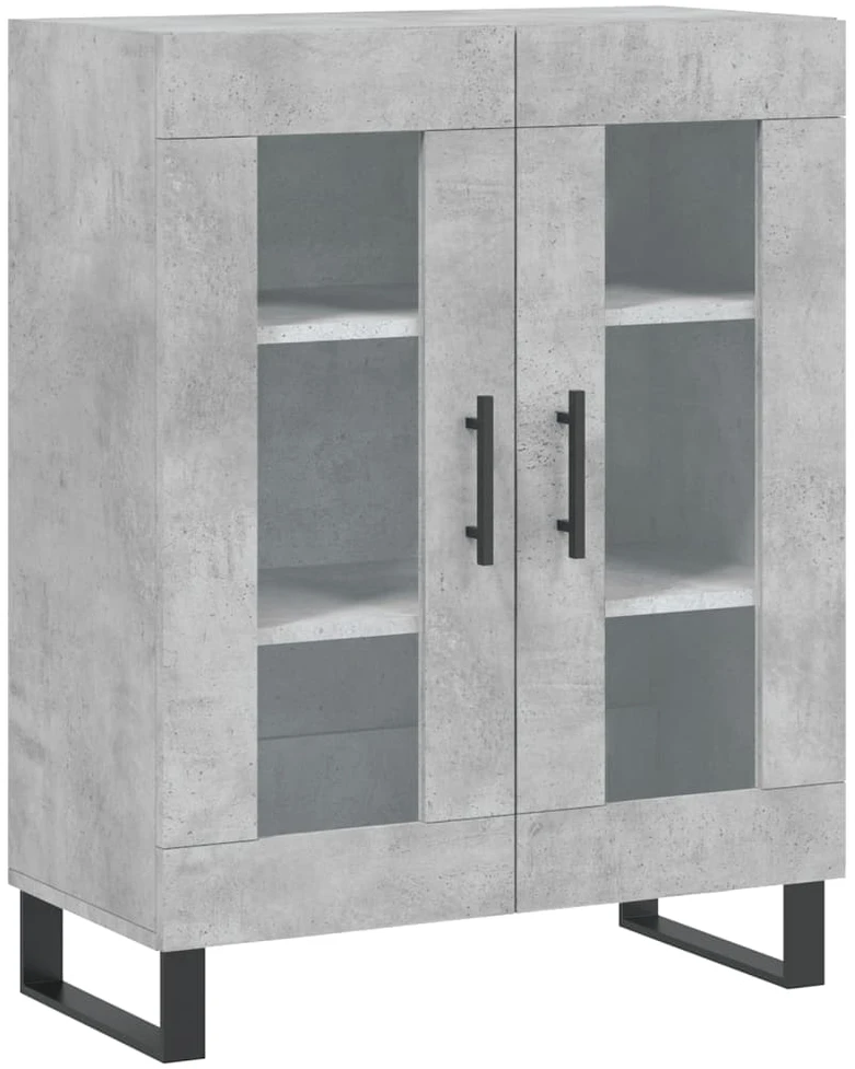 Komoda, betono pilkos spalvos, 69,5x34x180cm, apdirbta mediena