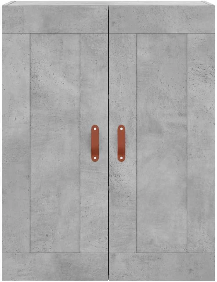 Komoda, betono pilkos spalvos, 69,5x34x180cm, apdirbta mediena
