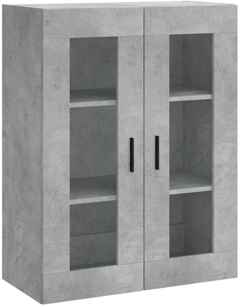 Komoda, betono pilkos spalvos, 69,5x34x180cm, apdirbta mediena