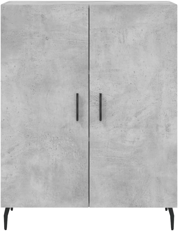 Komoda, betono pilkos spalvos, 69,5x34x180cm, apdirbta mediena