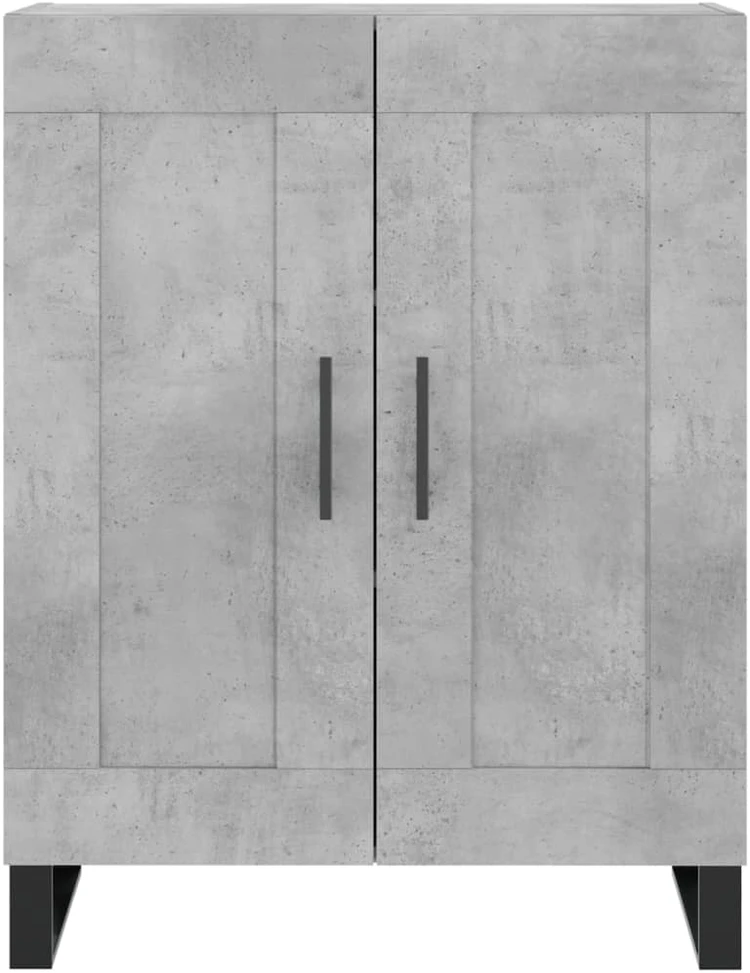 Komoda, betono pilkos spalvos, 69,5x34x180cm, apdirbta mediena