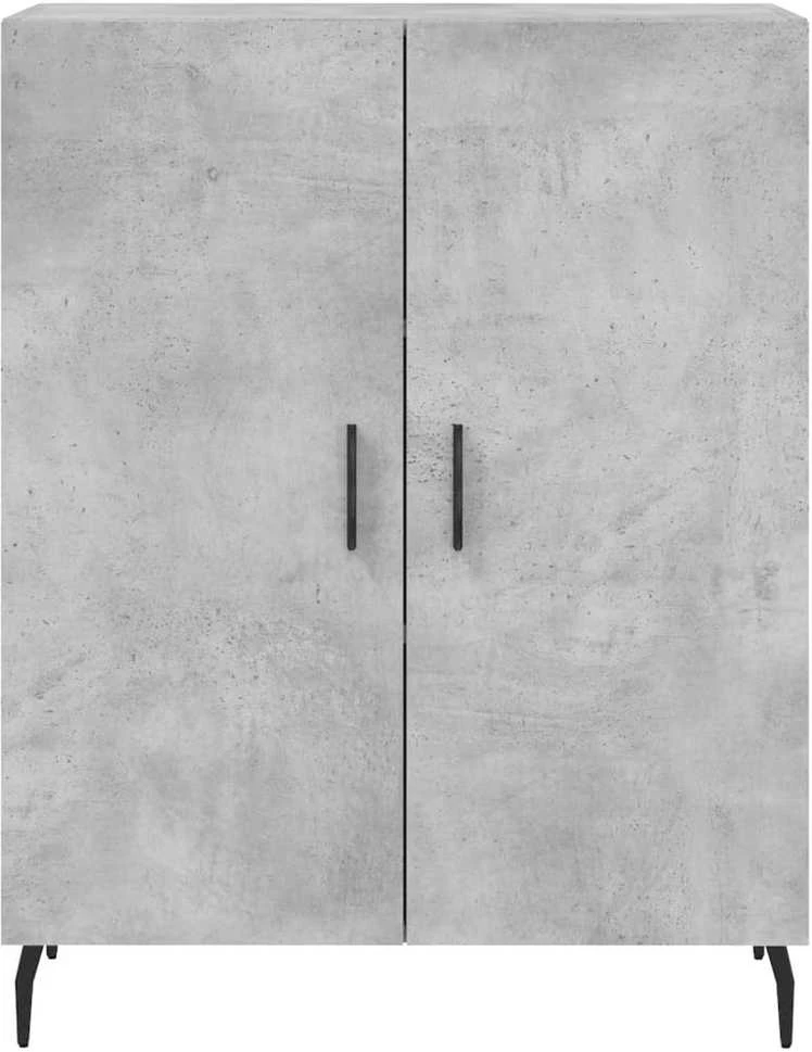 Komoda, betono pilkos spalvos, 69,5x34x180cm, apdirbta mediena