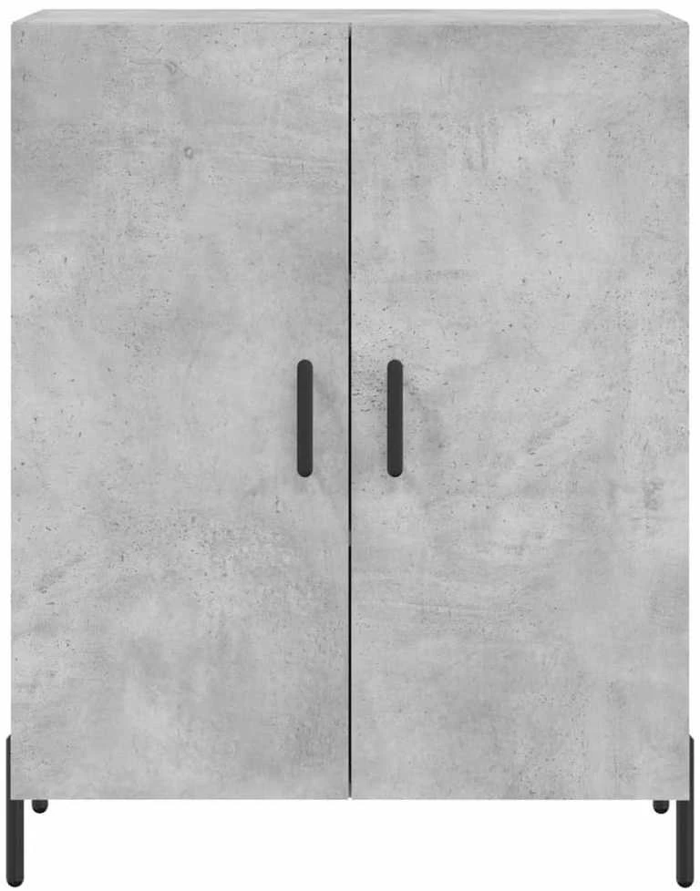 Komoda, betono pilkos spalvos, 69,5x34x180cm, apdirbta mediena