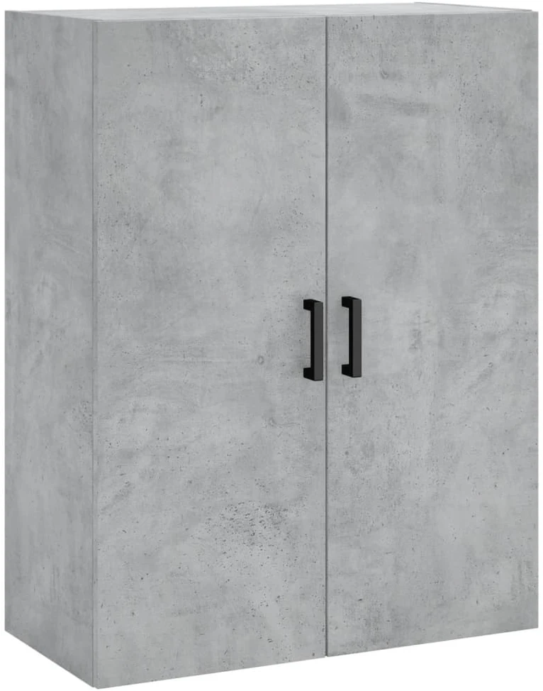 Komoda, betono pilkos spalvos, 69,5x34x180cm, apdirbta mediena