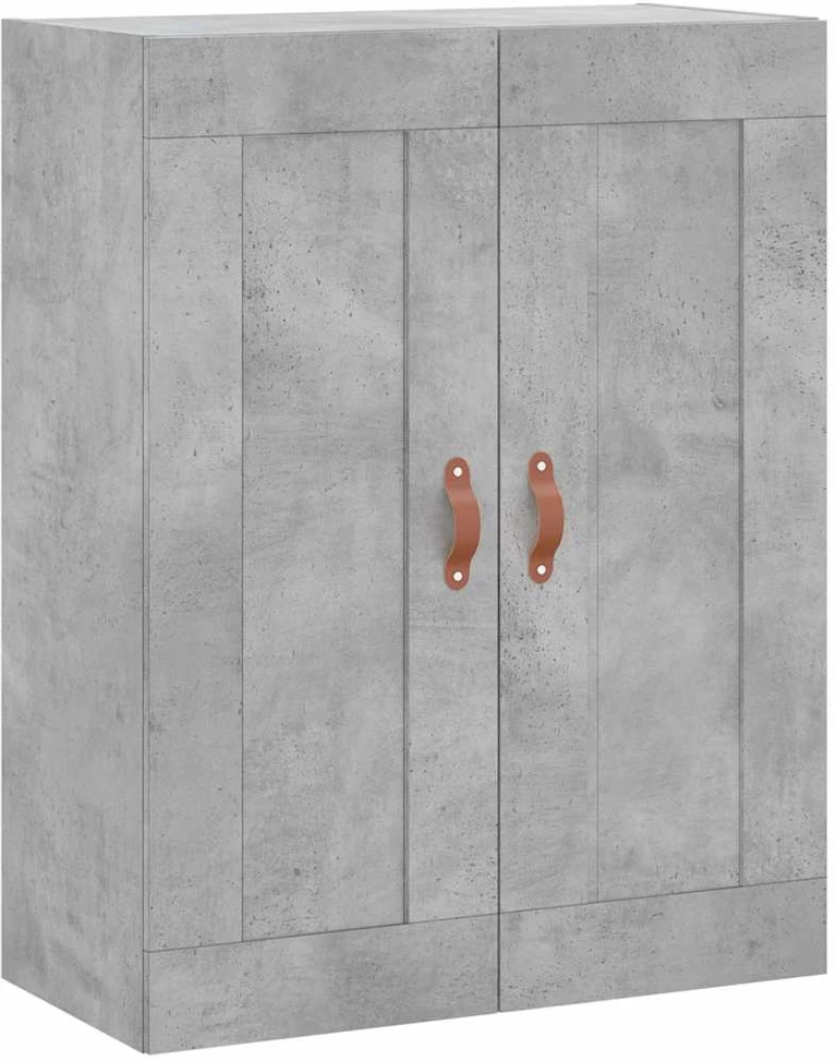 Komoda, betono pilkos spalvos, 69,5x34x180cm, apdirbta mediena