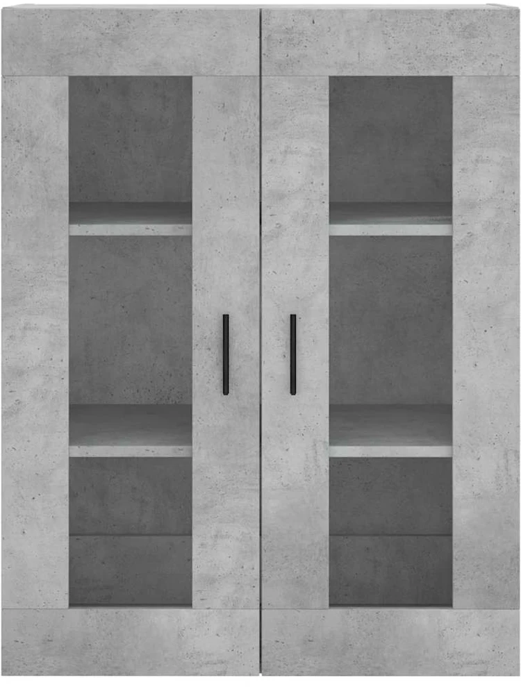 Komoda, betono pilkos spalvos, 69,5x34x180cm, apdirbta mediena