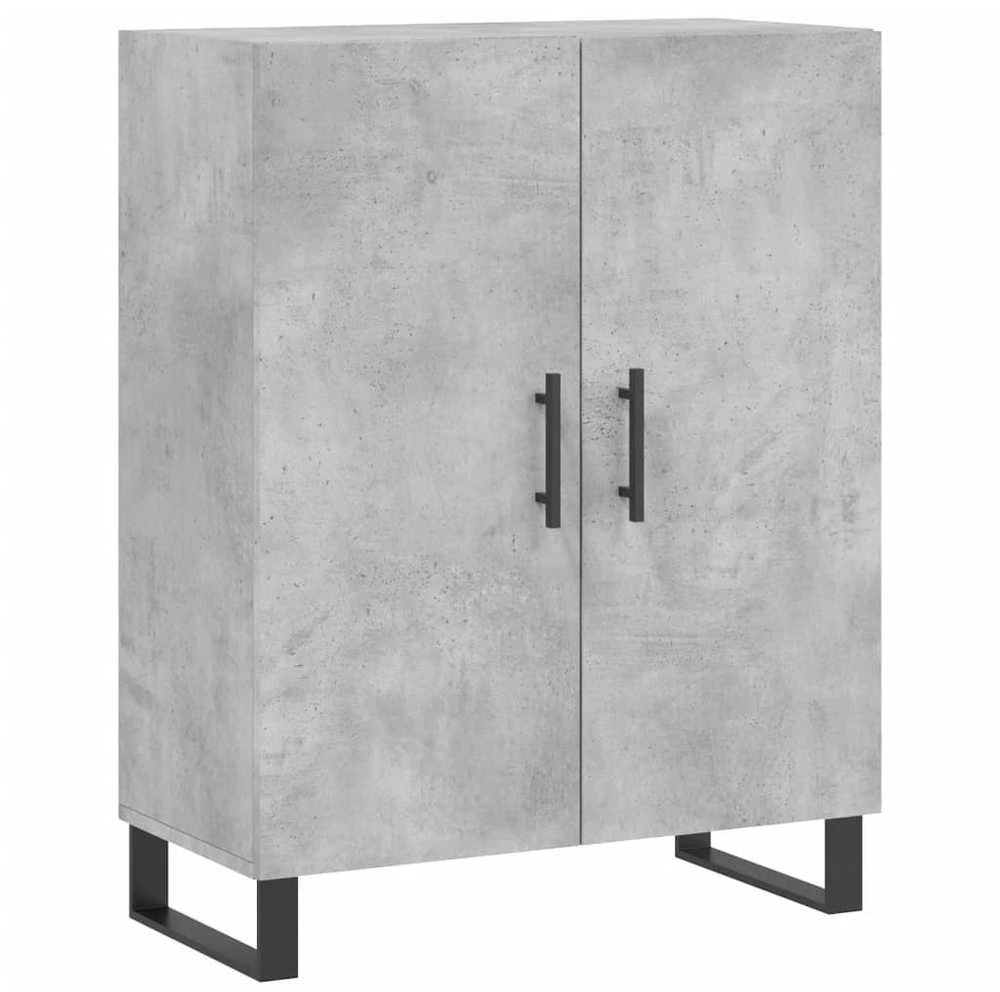 Komoda, betono pilkos spalvos, 69,5x34x180cm, apdirbta mediena