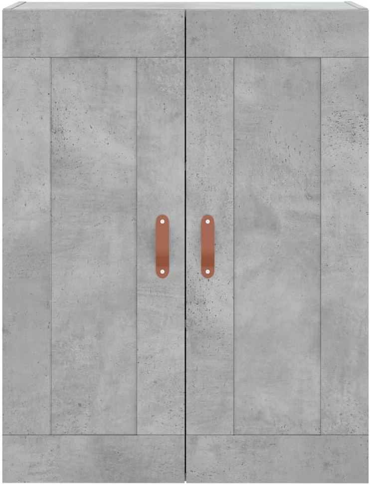 Komoda, betono pilkos spalvos, 69,5x34x180cm, apdirbta mediena