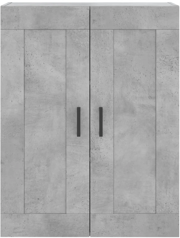 Komoda, betono pilkos spalvos, 69,5x34x180cm, apdirbta mediena