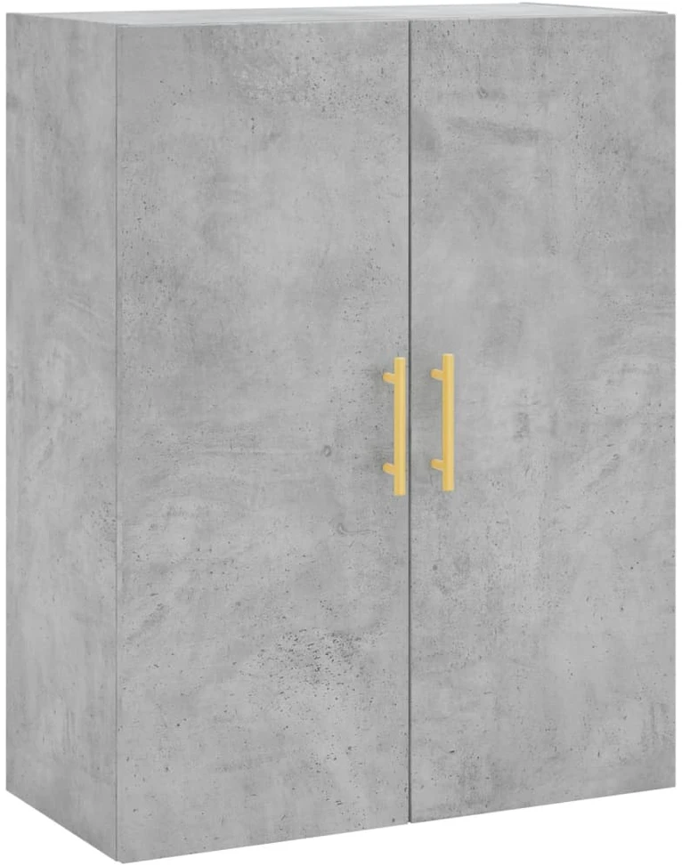Komoda, betono pilkos spalvos, 69,5x34x180cm, apdirbta mediena