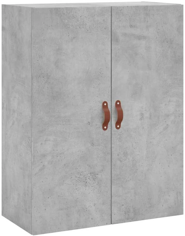 Komoda, betono pilkos spalvos, 69,5x34x180cm, apdirbta mediena