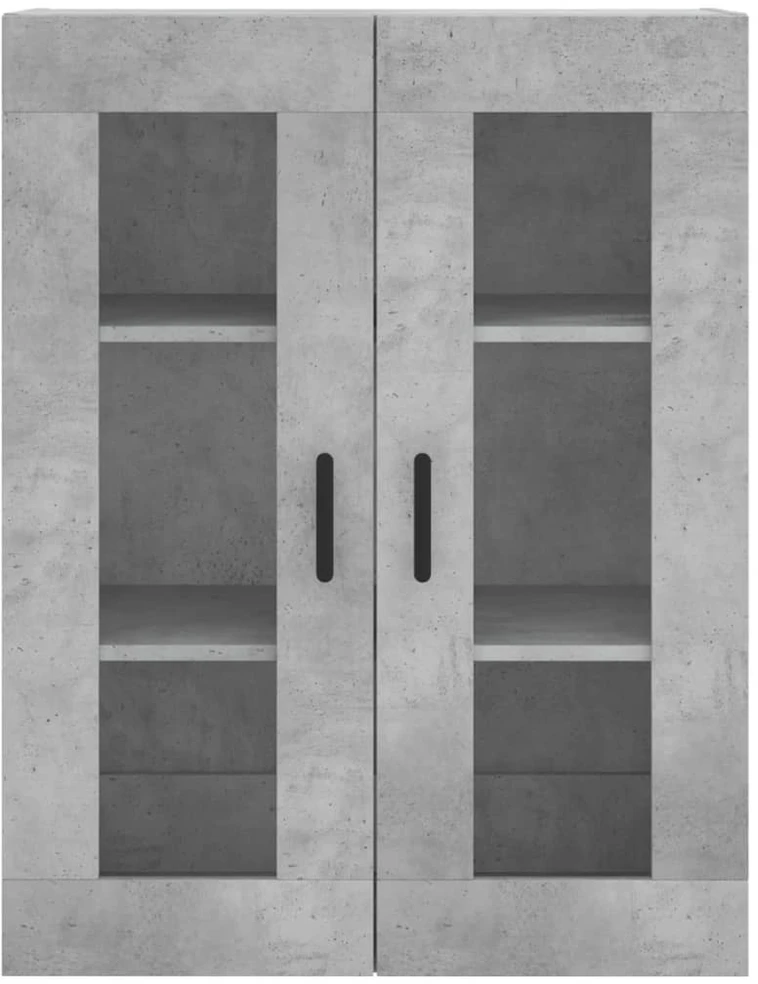 Komoda, betono pilkos spalvos, 69,5x34x180cm, apdirbta mediena
