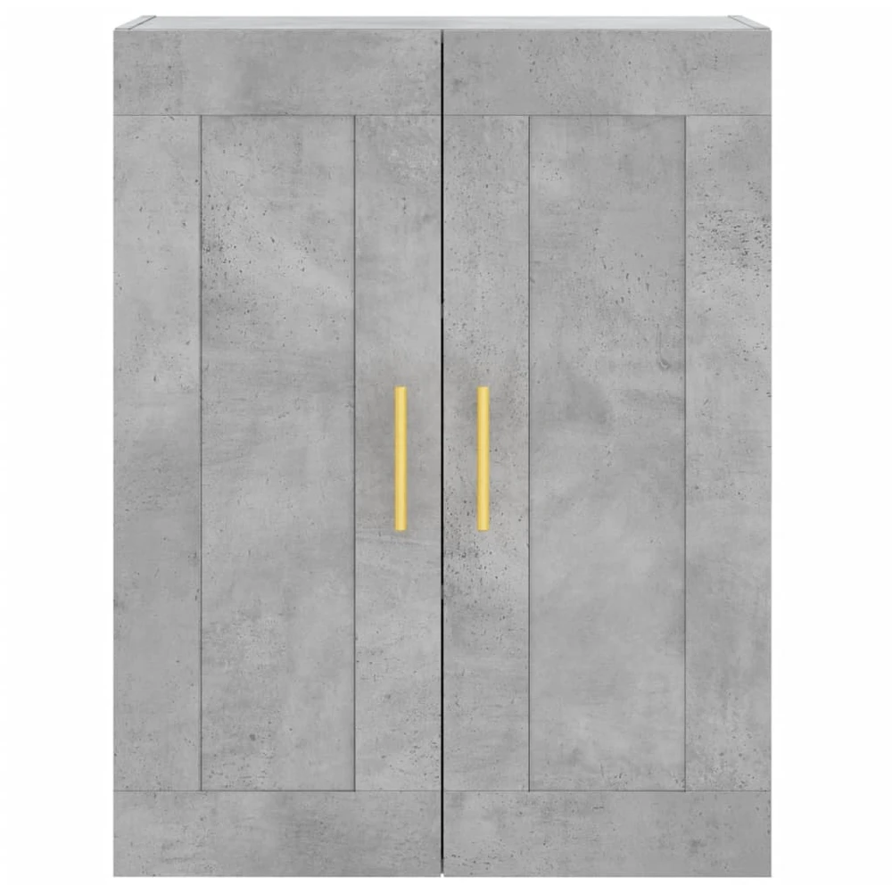 Komoda, betono pilkos spalvos, 69,5x34x180cm, apdirbta mediena