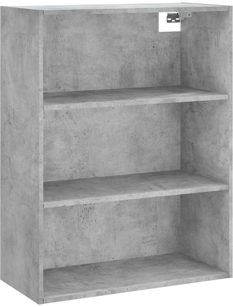 Komoda, betono pilkos spalvos, 69,5x34x180cm, apdirbta mediena