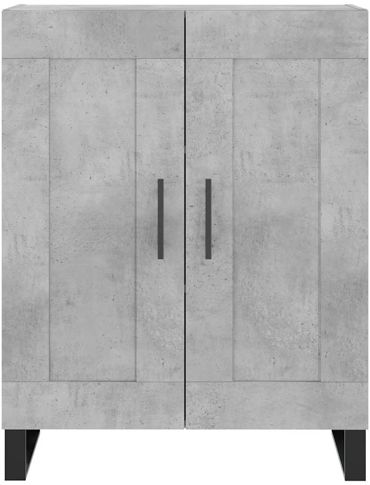 Komoda, betono pilkos spalvos, 69,5x34x180cm, apdirbta mediena