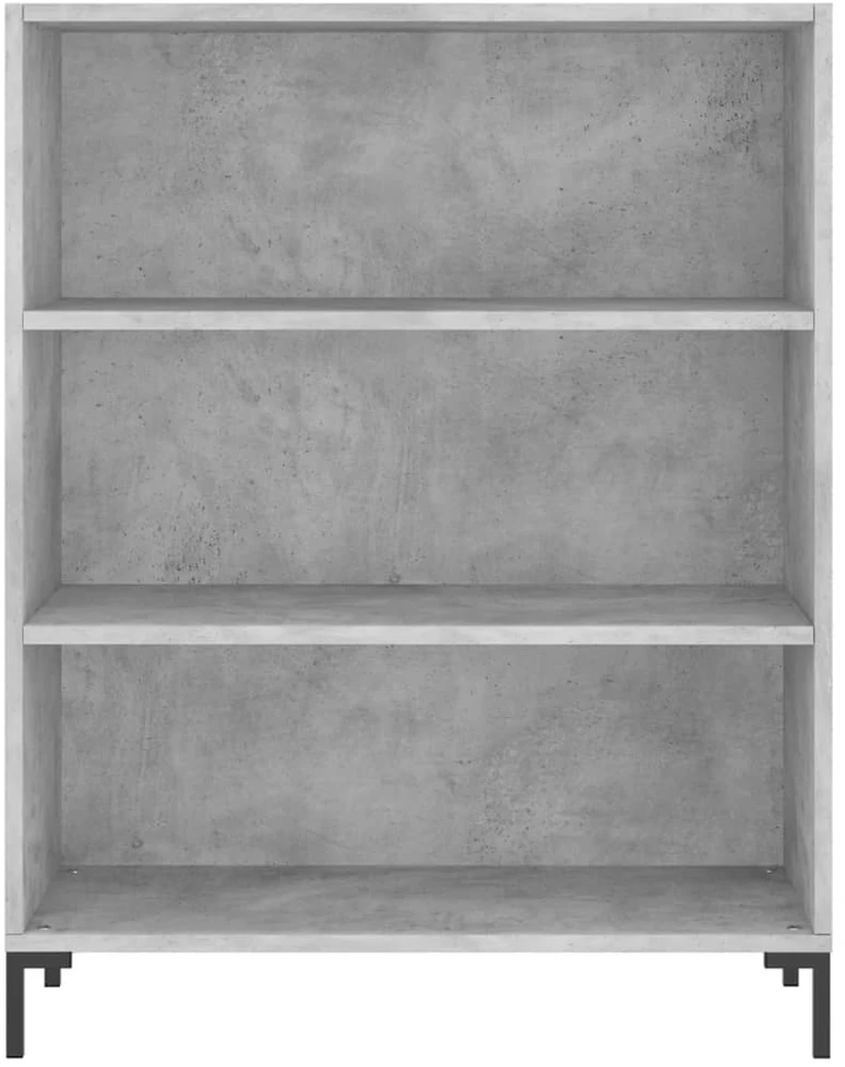 Komoda, betono pilkos spalvos, 69,5x34x180cm, apdirbta mediena