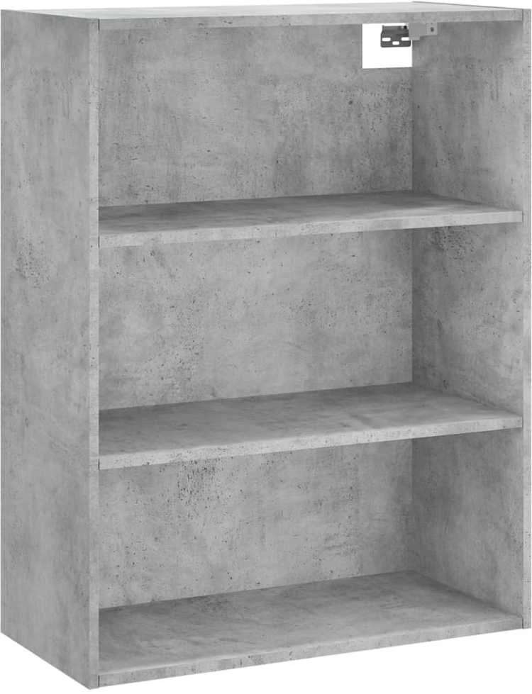 Komoda, betono pilkos spalvos, 69,5x34x180cm, apdirbta mediena