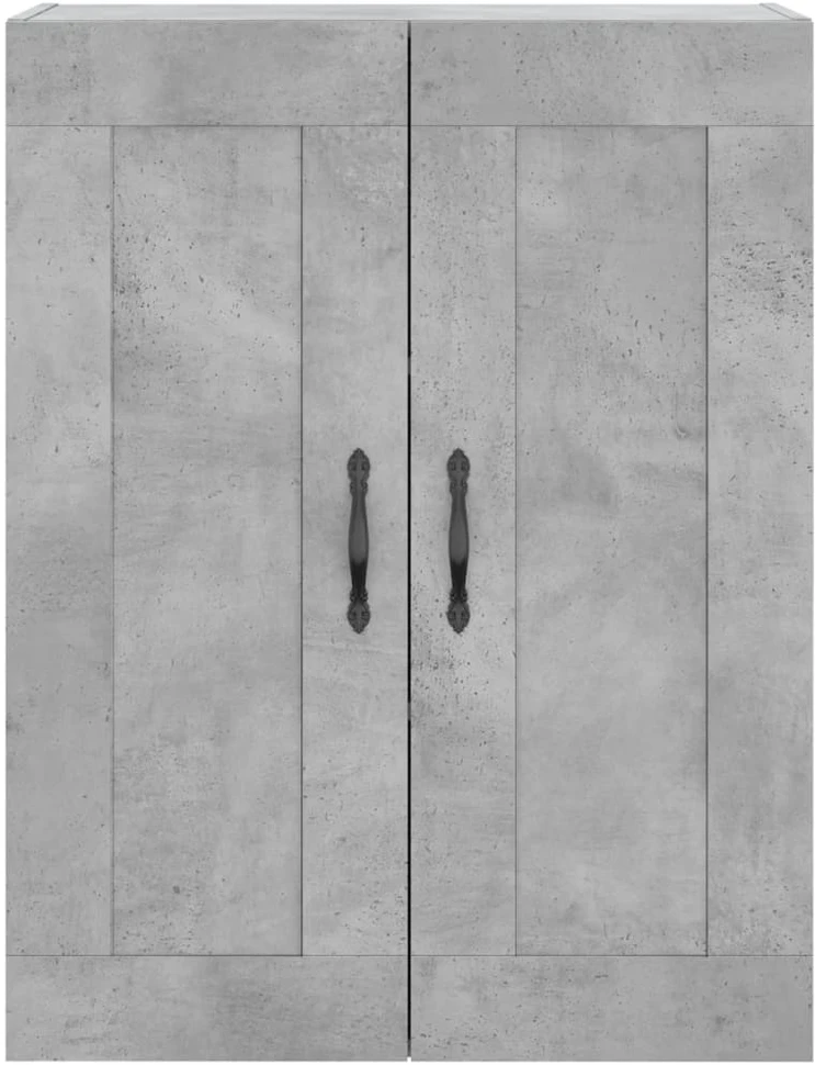 Komoda, betono pilkos spalvos, 69,5x34x180cm, apdirbta mediena