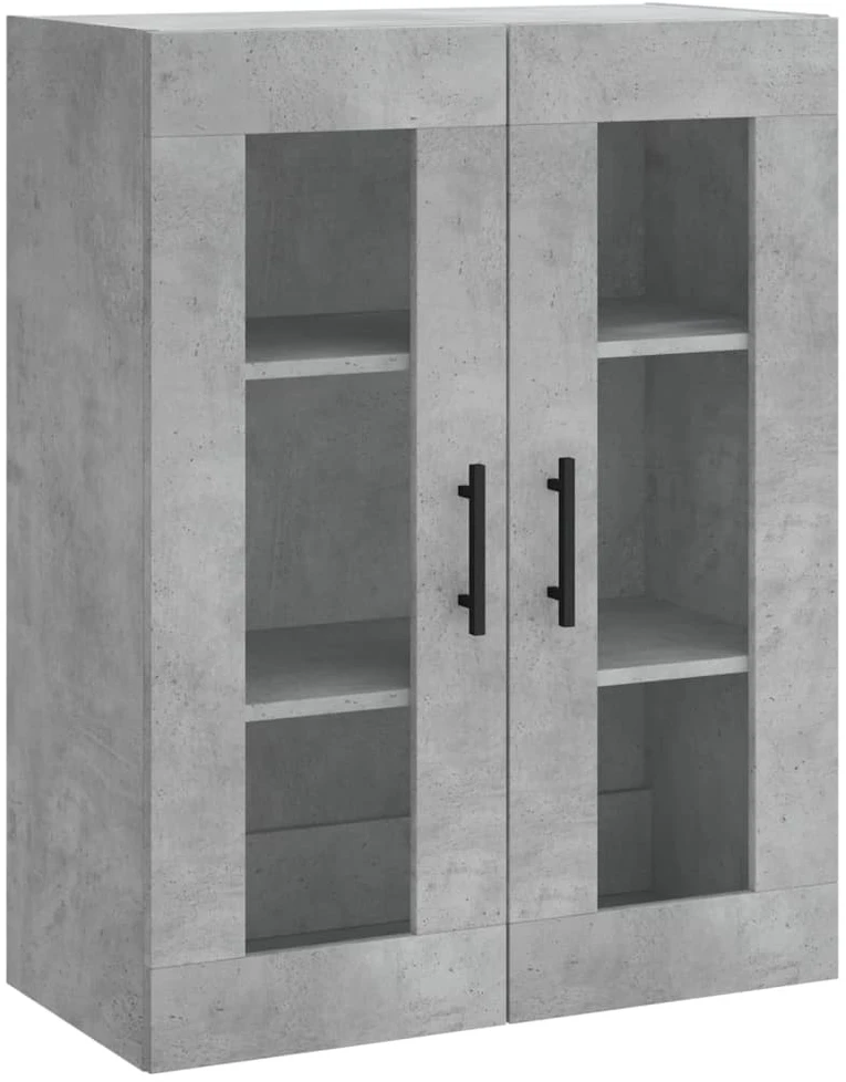 Komoda, betono pilkos spalvos, 69,5x34x180cm, apdirbta mediena