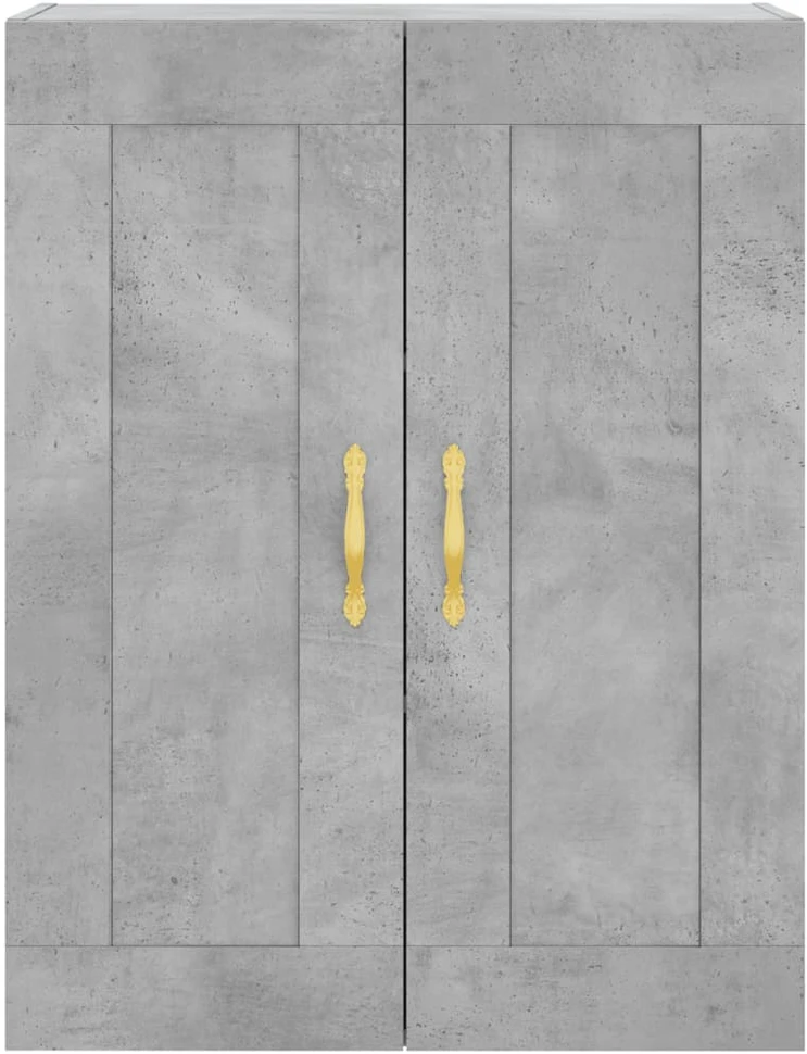 Komoda, betono pilkos spalvos, 69,5x34x180cm, apdirbta mediena