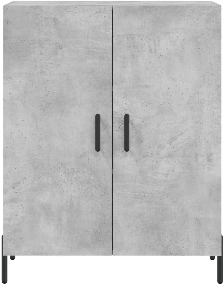 Komoda, betono pilkos spalvos, 69,5x34x180cm, apdirbta mediena