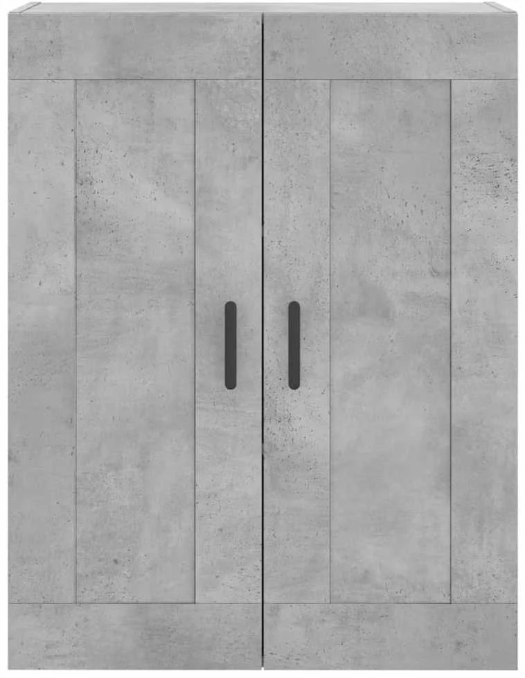 Komoda, betono pilkos spalvos, 69,5x34x180cm, apdirbta mediena