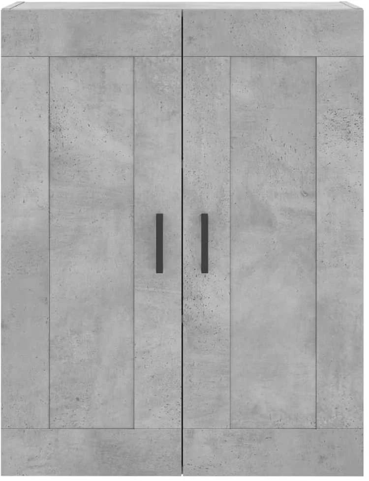 Komoda, betono pilkos spalvos, 69,5x34x180cm, apdirbta mediena