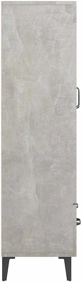 Komoda, betono pilkos spalvos, 70x31x115cm, apdirbta mediena