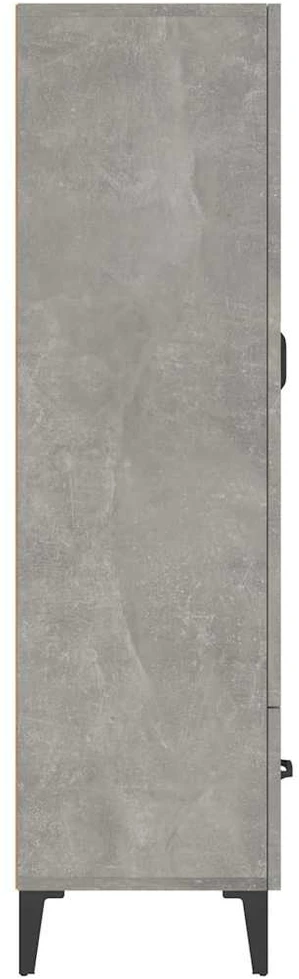 Komoda, betono pilkos spalvos, 70x31x115cm, apdirbta mediena