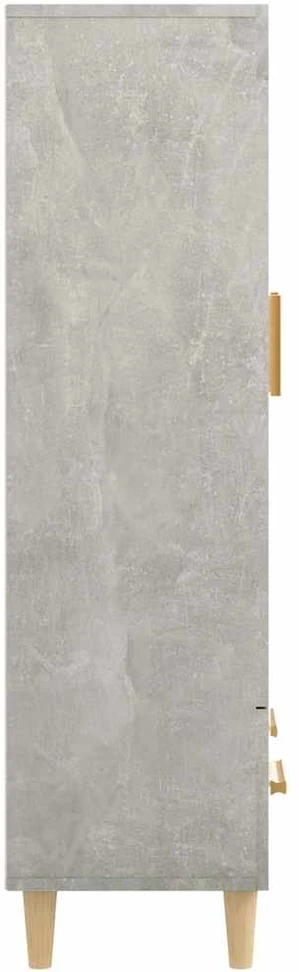 Komoda, betono pilkos spalvos, 70x31x115cm, apdirbta mediena