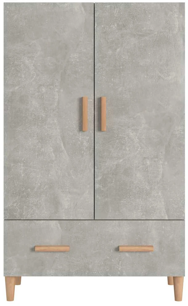 Komoda, betono pilkos spalvos, 70x31x115cm, apdirbta mediena