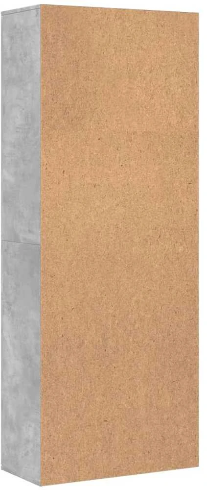 Komoda, betono pilkos spalvos, 70x35x180cm, apdirbta mediena