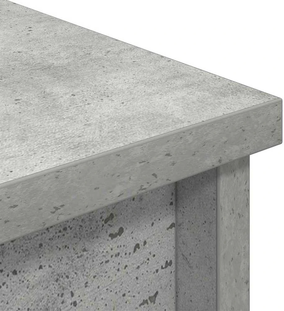 Komoda, betono pilkos spalvos, 70x35x180cm, apdirbta mediena
