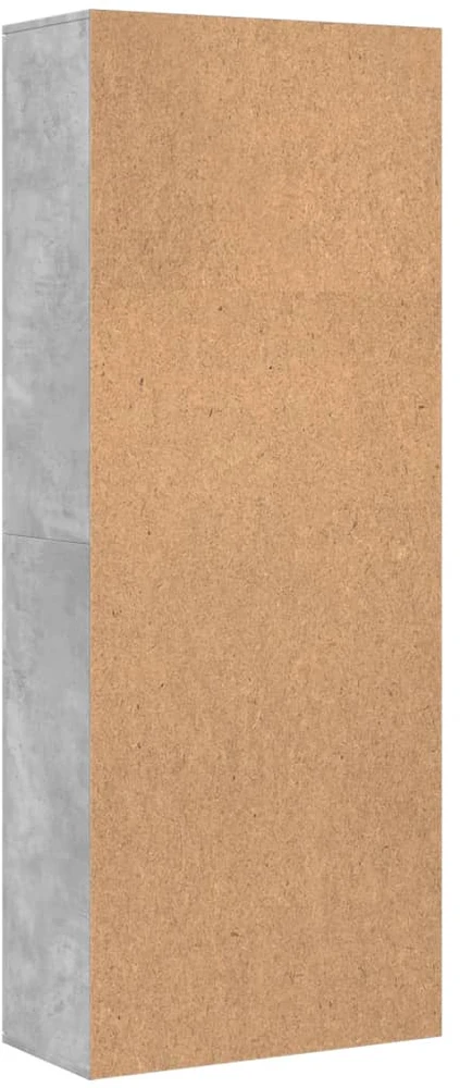Komoda, betono pilkos spalvos, 70x35x180cm, apdirbta mediena