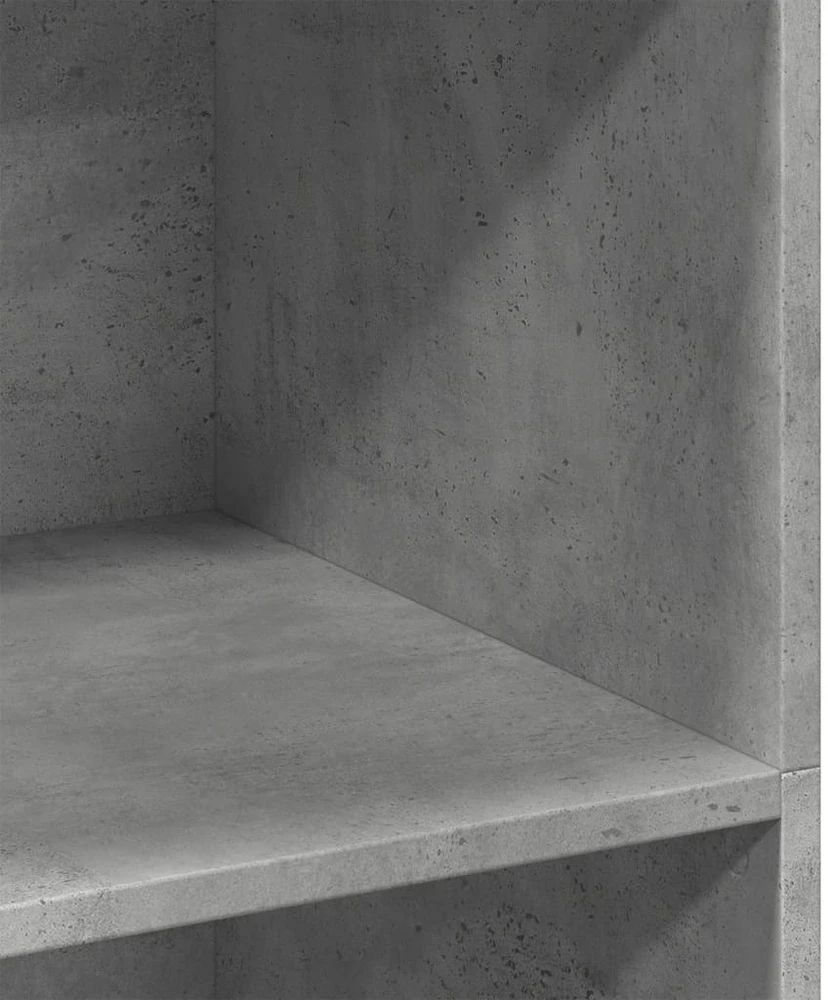 Komoda, betono pilkos spalvos, 70x41x124cm, apdirbta mediena