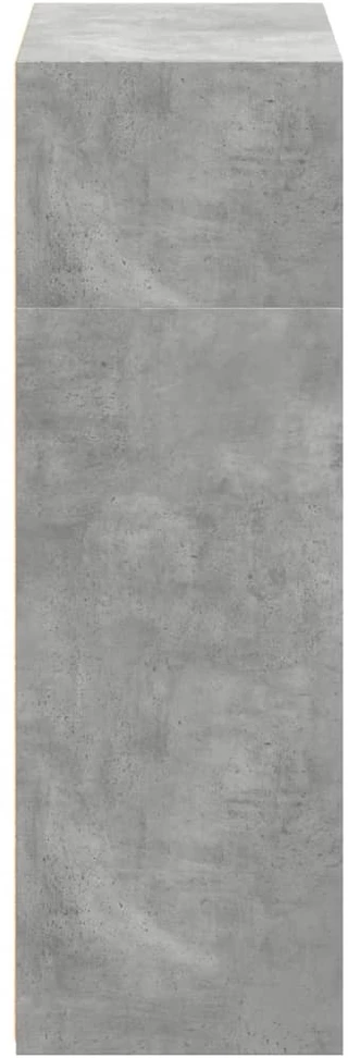 Komoda, betono pilkos spalvos, 70x41x124cm, apdirbta mediena