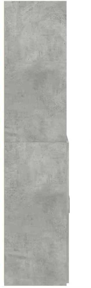 Komoda, betono pilkos spalvos, 70x42,5x185cm, apdirbta mediena