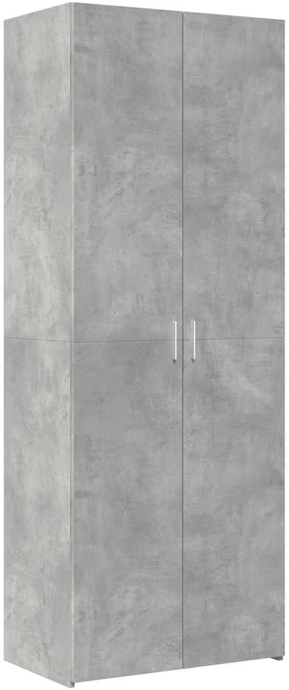Komoda, betono pilkos spalvos, 70x42,5x185cm, apdirbta mediena
